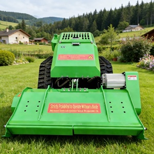 หุ่นยนต์ตัดหญ้าและกำจัดวัชพืชแบบอัตโนมัติเต็มรูปแบบ ควบคุมด้วยรีโมท ใช้สายพานตีนตะขาบ เหมาะสำหรับพื้นที่ลาดชัน สนามหญ้า และสวน - Product Image 6