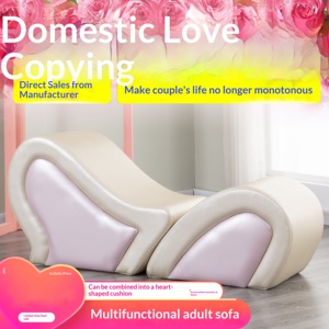 Sofá Sexual en Forma de Corazón, Suave, Cómodo, Resistente y Encantador, Fabricado en Fábrica, para Hoteles con Temática de Amor - Product Image 4