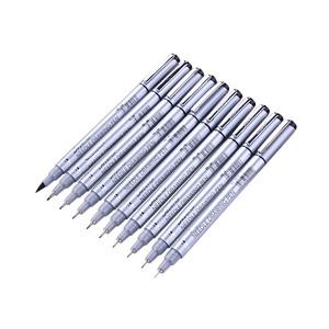Stylo <span class=keywords><strong>fin</strong></span> à encre noire, 10 pièces, stylo de <span class=keywords><strong>dessin</strong></span> à encre, imperméable, ensemble de stylos à doublure, marqueurs d'écriture, fournitures d'art pour mangas - Product Image 5