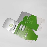 Boîte d'emballage en papier ondulé pliable de conception de marque pour les produits de soin de la peau, les cosmétiques, les bougies, les parfums