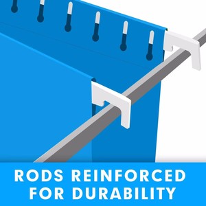 Lot de 60 dossiers suspendus grande capacité, format lettre, renforcés, robustes, extensibles de 3 pouces, pour documents volumineux - Product Image 4