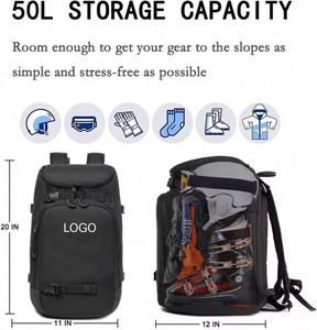 Muestra Gratuita de Mochila Personalizada para Equipo Deportivo de Viaje, Patines de Hockey sobre Hielo, Bolsas para Botas de Esquí, Bolsas para Patines sobre Hielo - Product Image 2