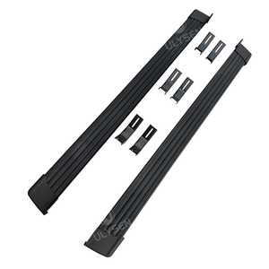 Marchepieds latéraux tout en aluminium noir, style OEM, pour <span class=keywords><strong>Nissan</strong></span> <span class=keywords><strong>Navara</strong></span> NP300 Frontier <span class=keywords><strong>2021</strong></span>+, amélioration tout-terrain - Product Image 1