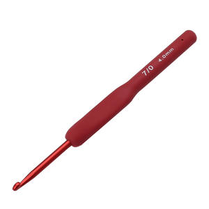 Ganchillo de Aluminio Ergonómico Charmkey ROJO con Mango Suave Tipo <span class=keywords><strong>Tulip</strong></span>án, Aguja de Tejer, Accesorios de Tejido para Hecho a Mano - Product Image 5
