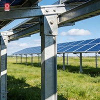 Sistem Pemasangan Panel Surya PV Struktur Pertanian Darat Kit Rangka Penyangga Baja untuk Pemasangan Panel Surya yang Andal