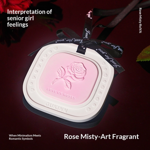 น้ำหอมปรับอากาศในรถยนต์ กลิ่นกุหลาบ แบบแขวน ทำจากเซรามิกยิปซัม ชุดของขวัญหินอโรมาเธอราพี - Product Image 4