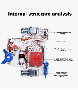 Disjoncteur MCB miniature sur rail DIN CHINT NXB-63 63A - Product Image 5