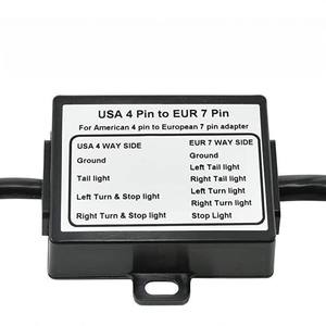 Nuevo Convertidor de Luces de <span class=keywords><strong>Remolque</strong></span> de PVC de EE. UU. a la UE, Conector de 7 <span class=keywords><strong>Polos</strong></span> para RV a <span class=keywords><strong>Enchufe</strong></span> Redondo de <span class=keywords><strong>13</strong></span> Pines, <span class=keywords><strong>Enchufe</strong></span> Europeo para <span class=keywords><strong>Remolque</strong></span> - Product Image 2