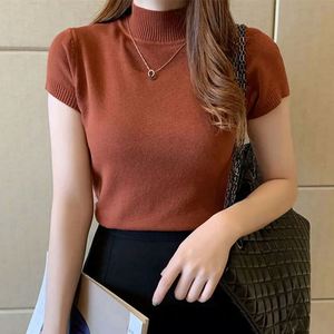 Pull-over décontracté pour femme à col roulé et manches courtes I-0255 avec logo sur le devant, idéal pour l'automne - Product Image 6