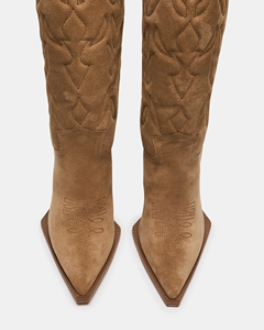 <span class=keywords><strong>Stivali</strong></span> da <span class=keywords><strong>Cowboy</strong></span> da Donna alla Moda con Tacco a Spillo in Camoscio, Stile Western Ricamato, <span class=keywords><strong>Stivali</strong></span> Alti al Ginocchio da Cowgirl - Product Image 5