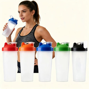 Garrafa de Plástico Personalizada com Logo para Shake de Proteína com Bola Misturadora, Livre de BPA, à Prova de Vazamentos, Copo para Fitness e Treino - Product Image 5