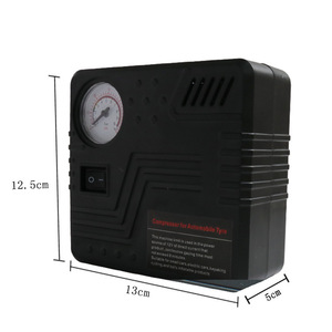 Portable 12V Car Tire Air Compressor With Pressure Gauge Automatic Operation For Automobile Bicycle Kayaking Cycling Use - Product Image 1