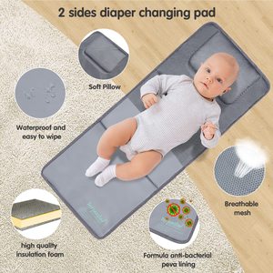 OEM sac à dos de maternité en toile à la mode portable pour maman sac à couches pour bébé pour maman et bébé garçon - Product Image 6