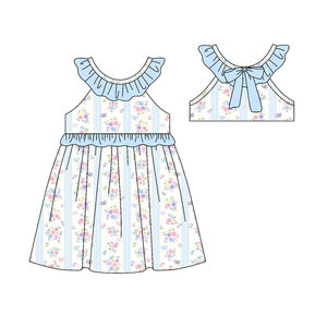 Preventa MOQ 5, Ropa Infantil de Verano con Estampado de Flores Pequeñas, Moda Infantil Nueva, Precio de Fábrica, Boutique - Product Image 2