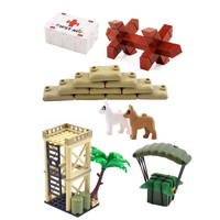 Assortiment de Pistolets, Fournitures Militaires, Pièces de Jeu de Bataille pour Enfants, Accessoires de Brique, Pack d'Armes, Équipement de Construction