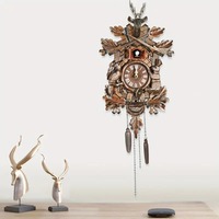 Vente en gros d'horloges murales en bois de forêt noire vintage allemande coucou style antique décor à la maison