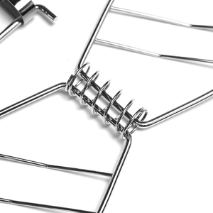 Cesta para asar barbacoa de acero inoxidable a prueba de herrumbre, juegos de herramientas para parrilla de pescado para carne y bistec, antiadherente, resistente al calor - Product Image 4