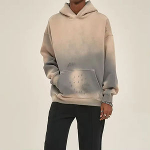 Sudadera con Capucha de Algodón 100% Tejido Sólido de 360 Gramos, Estilo Vintage Lavado y Desgastado para Hombre, Venta al por Mayor de Moda de Invierno - Product Image 1