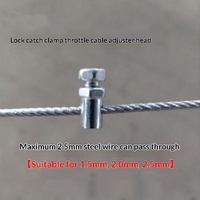 Abrazadera de cable de acero para acelerador, hebilla fija para cable de alambre, tornillo de ajuste para línea de encendido, cabezal fijador