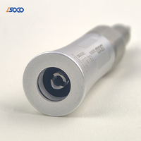 Pièce à main dentaire SOCO à basse vitesse 1:1 droite avec spray d'eau externe, compatible avec les fraises HP de 2,35 mm et le connecteur de type E