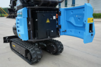 Mini-excavatrice électrique RHINOCEROS de 1,2 tonne, type chenille, pompe à moteur, faible consommation de carburant pour la construction de maisons, la plantation de vergers