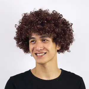 Echthaar Versa ute Afro Perücke Mensch Kurze Bobo Perücke Haar verkäufer Lockige Welle Bob Perücke