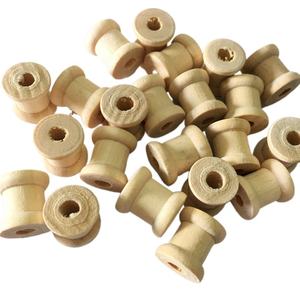 Bobines en bois vides pour la couture, bobines à <span class=keywords><strong>fil</strong></span> en bois, couleur bois naturel, outils de couture et de broderie - Product Image 4