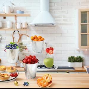 ถังชุบสังกะสีถังเหล็กกันรั่วพร้อมที่จับถังโลหะขนาดเล็กพร้อมที่จับ - Product Image 6