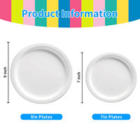 Assiette en papier imprimé écologique jetable de 7/9 pouces sur le thème de Pâques assiette en papier compostable de qualité alimentaire pour la fête
