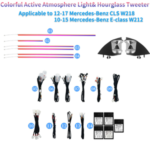 Para Mercedes CLS/E/GLE/GLS/GL/ML-Class W218/W166, 12 Colores, Tweeter con Luz Ambiental, Actualización de 3 Colores a 12 Colores, W218 W212 - Product Image 2