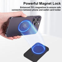 Dompet Kulit Magnetik RFID Blocking dengan Logo Kustom, Array Magnet N52SH, untuk iPhone 12 Pro Max Mini, Kompatibel dengan Magsafe