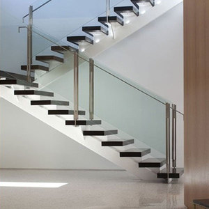 Prima residencial <span class=keywords><strong>interior</strong></span> estructura de acero <span class=keywords><strong>y</strong></span> <span class=keywords><strong>barandilla</strong></span> de vidrio escaleras <span class=keywords><strong>escalera</strong></span> recta flotante de <span class=keywords><strong>madera</strong></span> maciza - Product Image 6