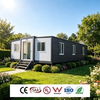Aula Contenedor Expandible de 30 pies, Edificio Escolar Móvil, Campamento de Educación y Capacitación con Mobiliario, Villa Impermeable Llave en Mano