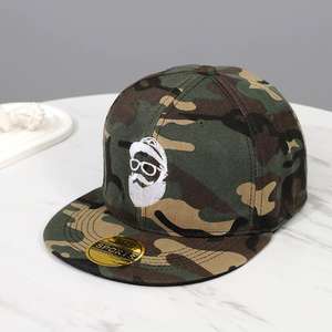 Sports Hip Hop Street Dance Dobby <b>Hand</b> Embroidery Flat Brim Baseball Cap OEM Breathable Custom Design Unisex - Product Image 3