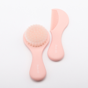 Kit de toilettage pour bébé écologique 2 pièces en PP – Ensemble peigne et brosse – Essentiels pour le soin de bébé - Product Image 3