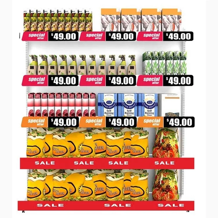 Harga Pabrik Layar Led Penuh Warna Panel Sinyal Supermarket Digital Rak Pembicara Papan Display Iklan LED Visual Dalam Ruangan