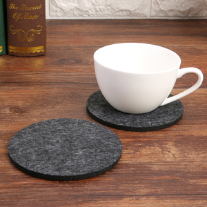 Wholesales Custom Felt Reusable Coffee Cup Table Placemat Customize logo Printed Felt Promotional Place Mats Dining Coaster