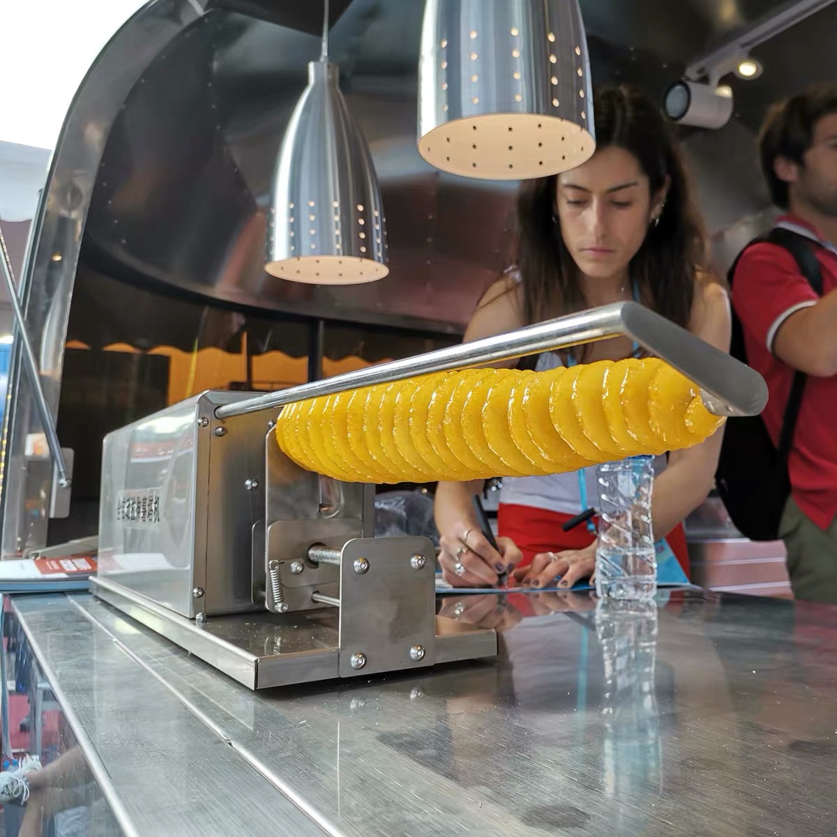 Высококачественный ручной 3 в 1 спиральный кудрявый нож для картофеля фри из нержавеющей стали