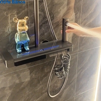 Douche murale en laiton atmosphère numérique piano léger affichage numérique salle de bain LED robinet de douche Piano douche mélangeur ensemble