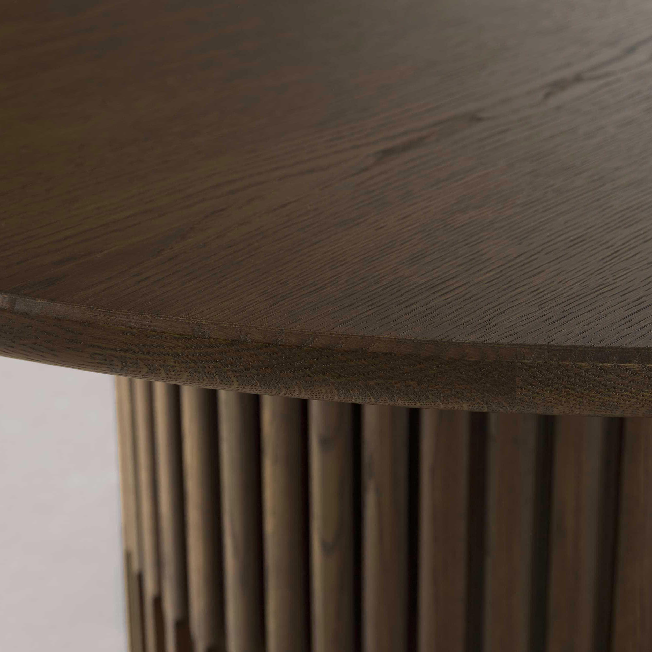 Modern hotel room furniture natural new design solid oak wood simple design restaurant round dining table