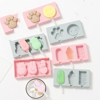 Moule à glaçons en silicone de qualité alimentaire sans BPA, réutilisable, écologique, résistant au congélateur, pour glaces et bâtonnets de glace en forme de dessin animé