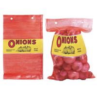 Deze Wicketed Leno Mesh-tassen voor uien, aardappelen, groenten en fruit.