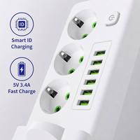 Enchufe de Pared Industrial con Logotipo Personalizado al por Mayor, Estándar Europeo IP44, 250V 16A/10A, Regleta de Alimentación USB, ABS, Cobre, Latón, Uso Hospitalario, CE RoHS