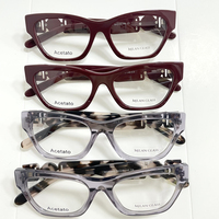 Lunettes en acétate épaisses haut de gamme, faciles à assortir au quotidien, montures de lunettes en acétate discrètes, lunettes de luxe qui flatteront la forme du visage