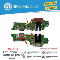 Placa de Puerto de Carga Tipo C, Flex de Puerto de Carga, Repuestos para Reparación de Teléfonos, Repuesto para Infinix GT20 PRO