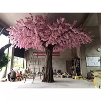 Kirschblüten-Wunschbaum für Innen/Außen, Umweltfreundlicher, Wasserfester, Langlebiger 2,5m Dekorationsbaum, Schönes Landschaftselement