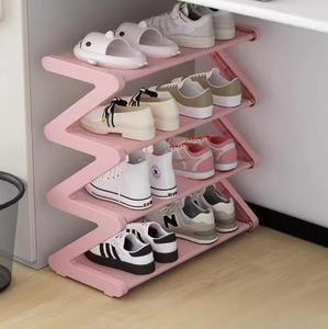 Rak Sepatu Plastik Persegi Panjang Kreatif, Rak Penyimpanan Sepatu Multi-layer Sederhana untuk Rumah Tangga, Organizer Penyimpanan Sepatu Ruang Tamu - Product Image 2
