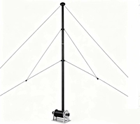 Mât télescopique en fibre de verre bistable de 4 m, charge 15 kg, léger, avec câble de tirage, pour antenne, éclairage, capteur de caméra
