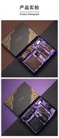 Exquisito Set de Regalo de Lujo Personalizable para Hombre, con Cinturón de Cuero, Cartera, Perfume, Llavero, Bolígrafo y Pañuelo de Seda, Ideal para San Valentín