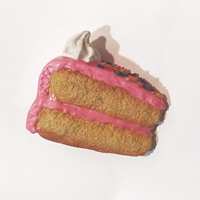La Chine fabrique des aimants de réfrigérateur de dessert exquis personnalisés crémeux doux aliments vifs personnalisés gâteau populaire d'aimants de réfrigérateur